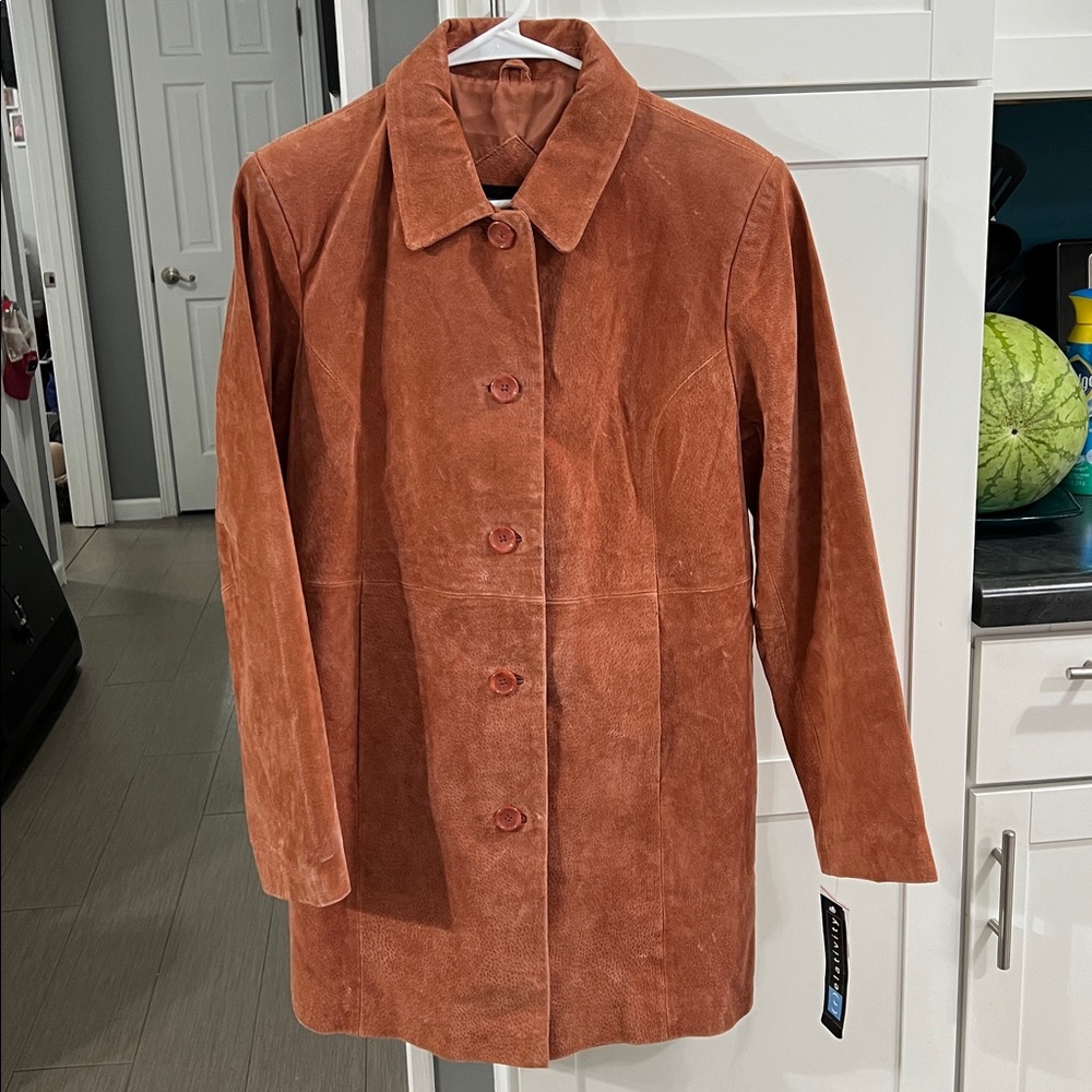 Relativity Pumpkin Suede Jacket